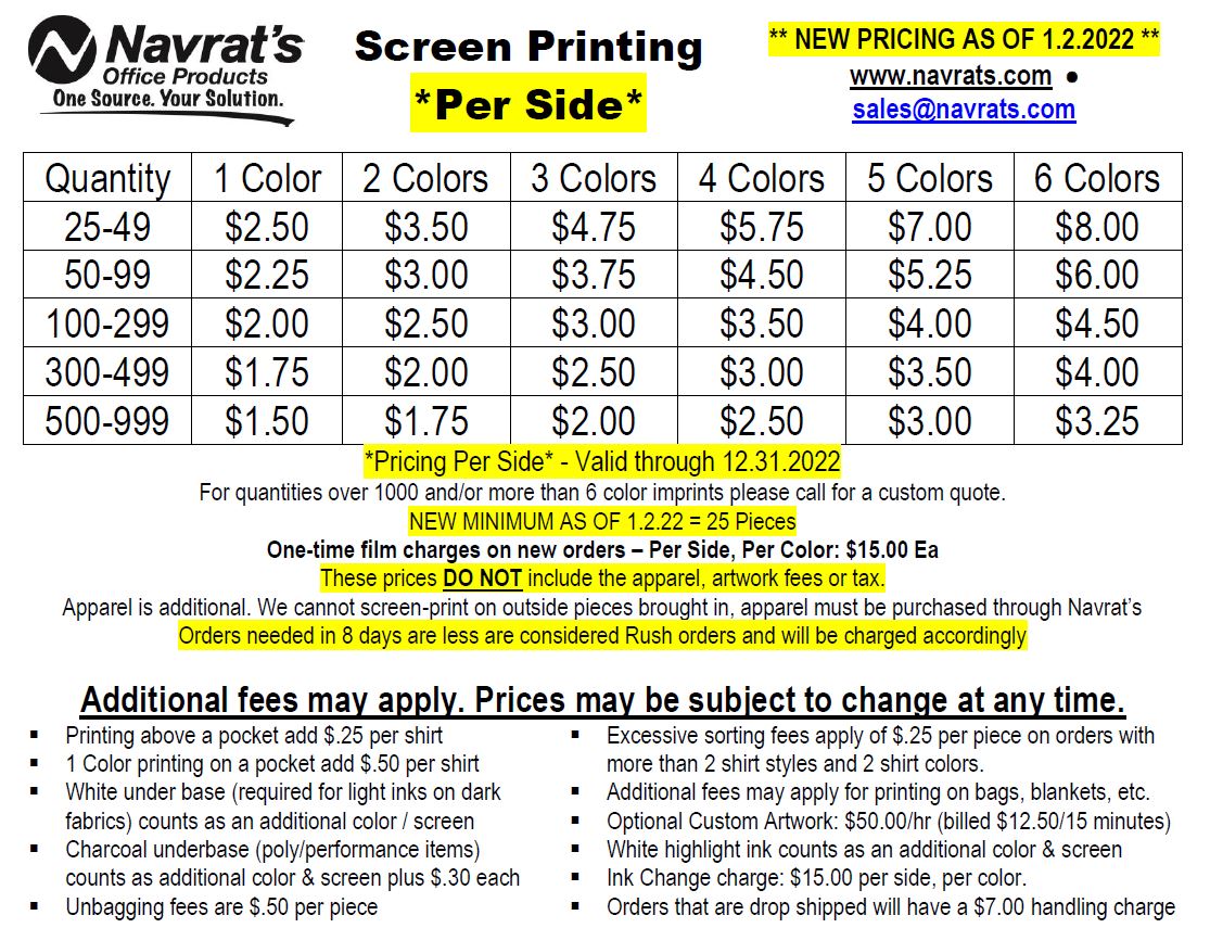 Embroidery prices discount